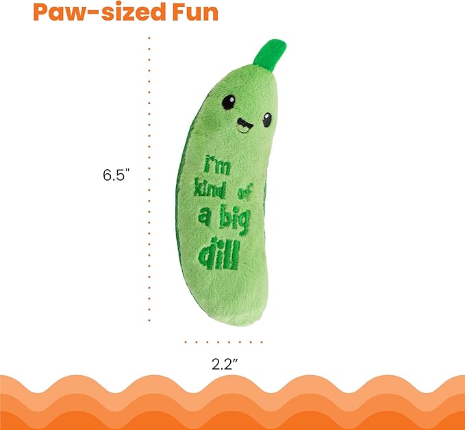Catstages Crunchy Pickle Kicker Cat Toy – Plush Crinkle Toy - Image 7