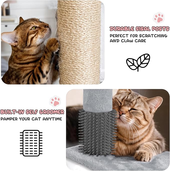 MoNiBloom 60 Inch Cat Tree Tower - Image 6