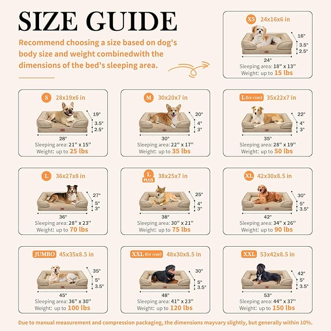 Comfort Expression Waterproof Orthopedic Foam Dog Beds - Image 3