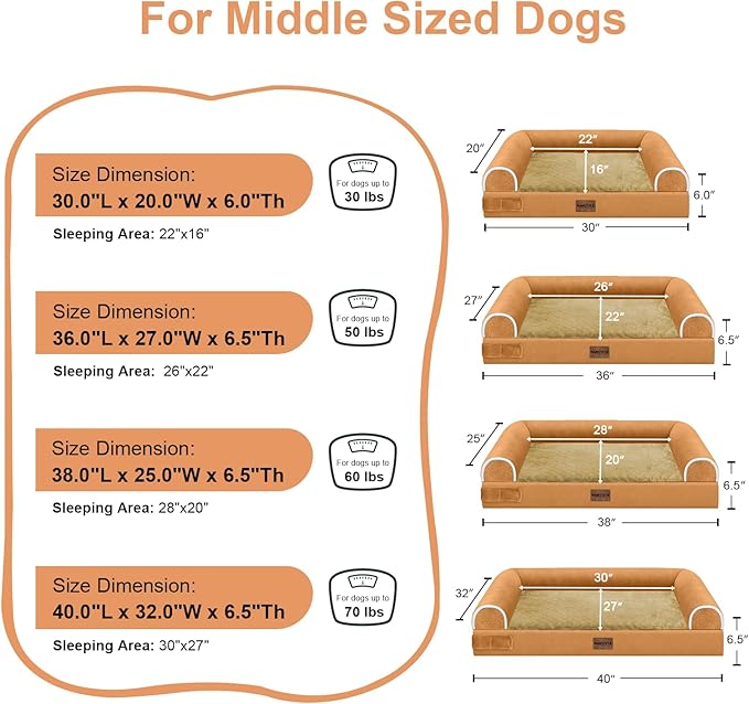 Large Dog Bed Orthopedic Washable: Beds Bolster XL Bed Big XLarge Dogs Egg - Image 6