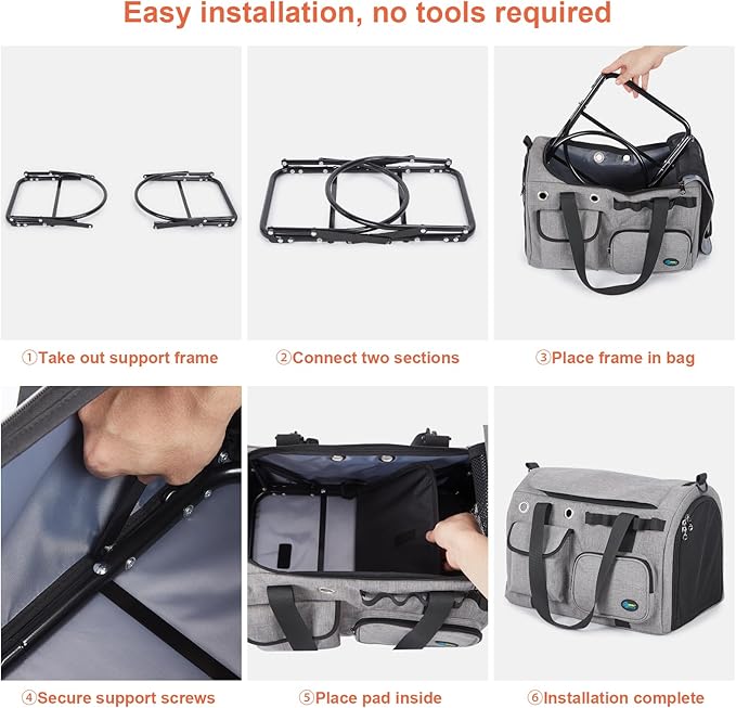 Ownpets TSA Airline Approved Large Pet Carrier, Soft Sided Cat Dog Carrier - Image 8