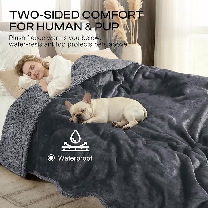 Waterproof Pet Blanket, Liquid Pee Proof Dog Blanket - Image 5