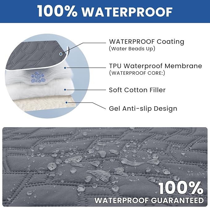 Waterproof Dog Bed Cover Pet Blanket, Soft Couch Cover - Image 2