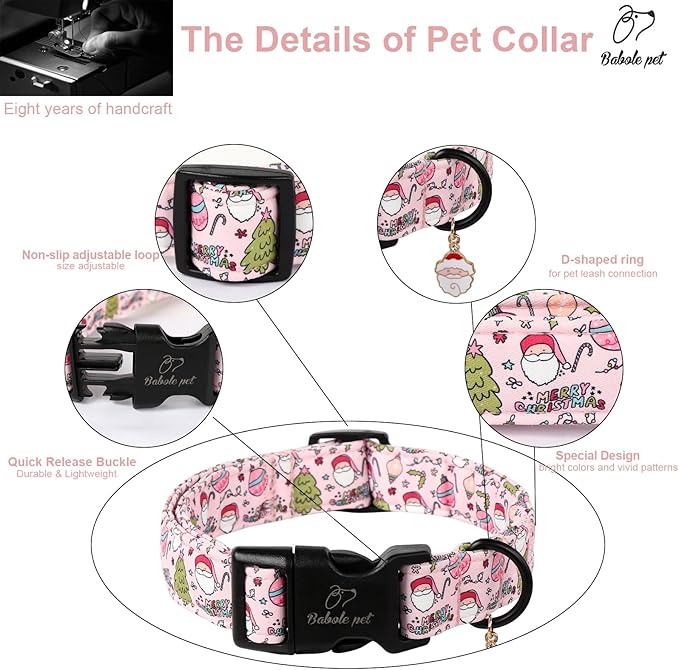 Christmas Dog Collar for Small Dogs - Image 4