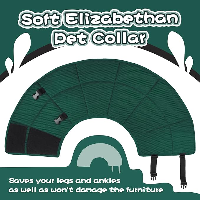 Dog Cone Collar After Surgery, Adjustable Soft Recovery Cone - Image 7
