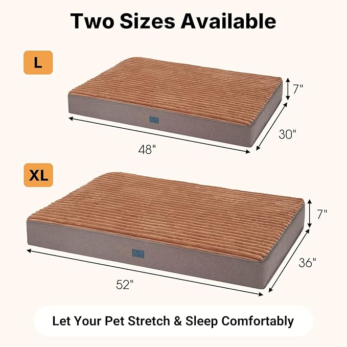 Veehoo Orthopedic Memory Foam Dog Bed, 7 Inch Thick Extra Large XXL Dog Bed - Image 4