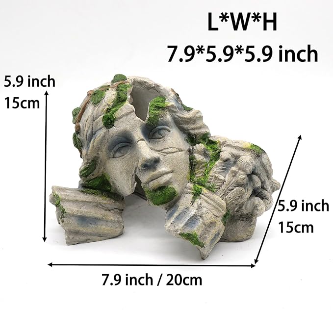 Reptile Cave Hideout Tank Accessories Decorations, Aquarium Hideaway Cave Fish - Image 4
