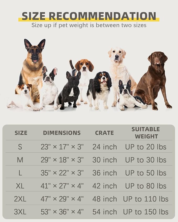 Orthopedic Dog Beds for Extra Large Dogs Waterproof Pet Kennel Pad - Image 7