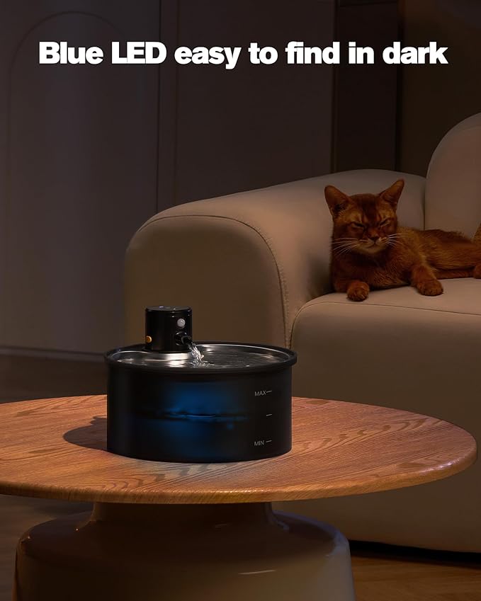 Wireless Cat Water Fountain Cordless: Battery Operated Cat Fountain - - Image 8