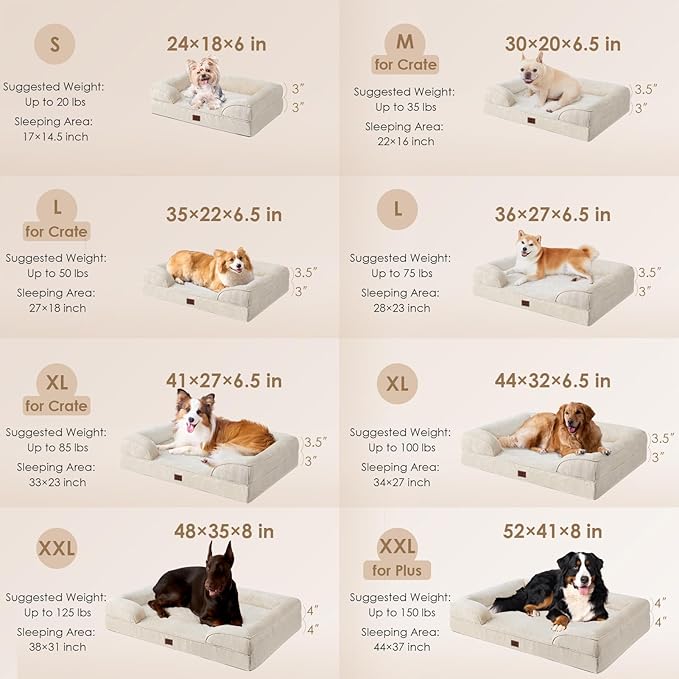 EHEYCIGA Orthopedic Dog Beds for Extra Large Dogs, Waterproof Memory Foam XL - Image 2
