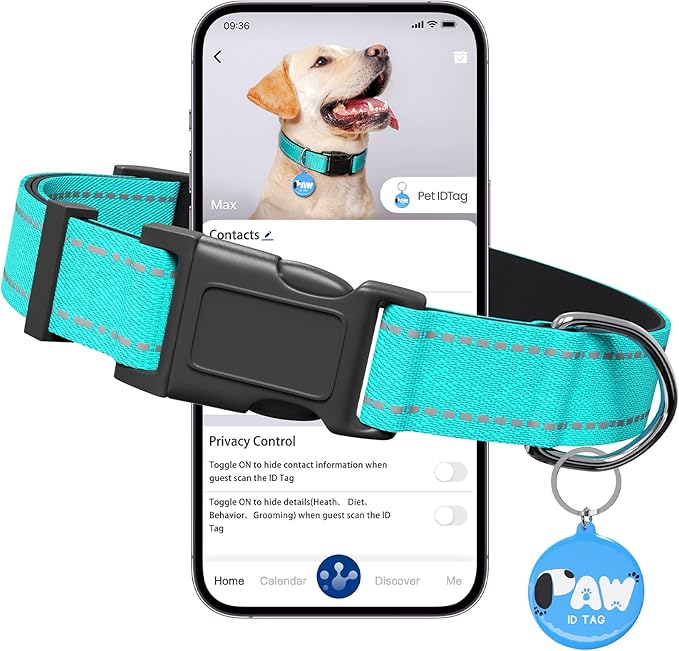 Reflective Dog Collar for Extra Small Dogs by Pawduct