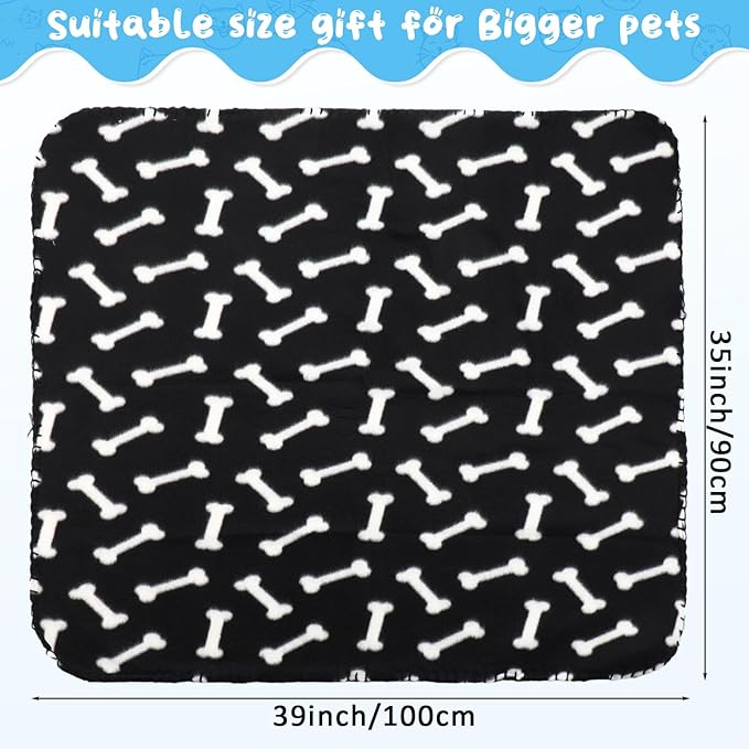 Eccliy 20 Pcs Puppy Blanket Pet Soft Fleece Dog Blankets Warm Felt Throw Sleep - Image 2
