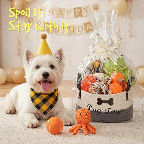 14Pcs New Puppy Gift Basket, Complete Premium Welcome Puppy Starter Kit and Dog - Image 2