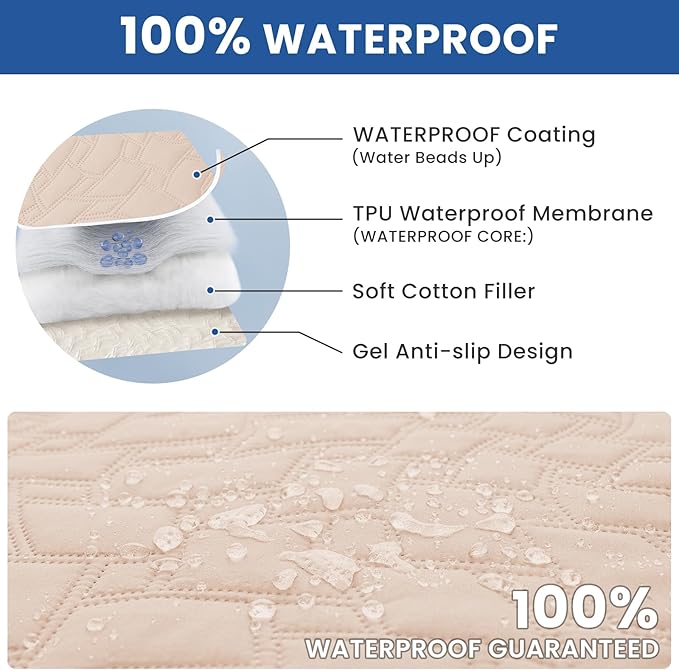 Waterproof Couch Covers for Pets, Waterproof Dog Bed Cover, Anti-Slip Soft Dog - Image 2