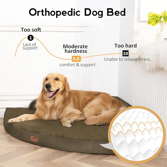 Large Orthopedic Dog Bed with Sides XXXL Dog Beds with Removable Washable Cover - Image 2