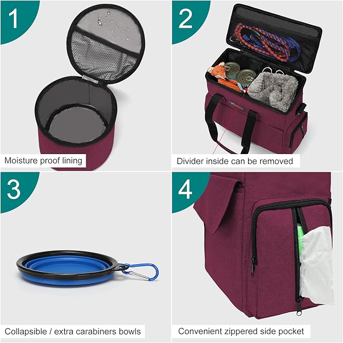 Airline Approved Pet Travel Bag, Weekend Travel Set - Image 3