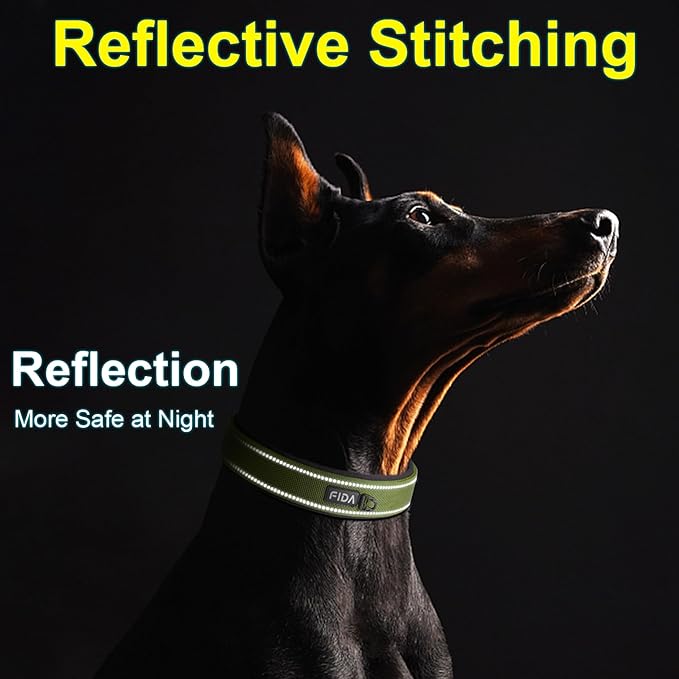 Fida Heavy Duty Dog Collar for Medium Dogs, Ultra Comfortable Soft Neoprene - Image 5
