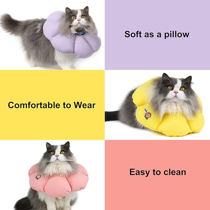 HiDREAM Cat Cone Collar, Cute Waterproof Elizabethan e Collar - Image 7