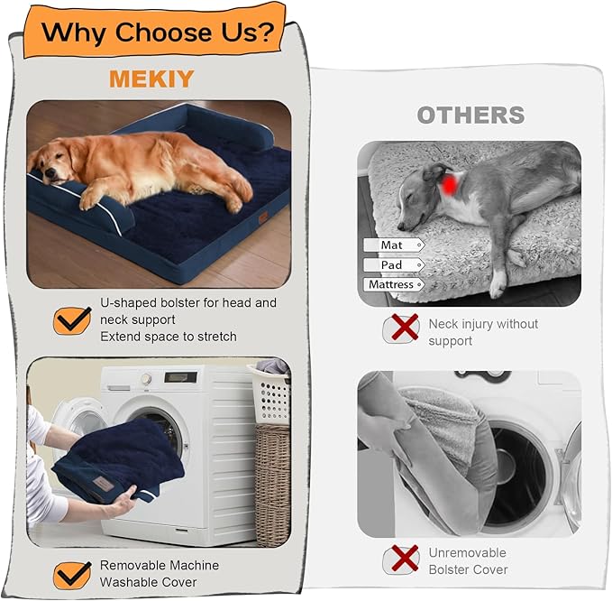 Large Dog Bed Orthopedic Washable | Beds Bolster Pet | XL Large Big Dogs | - Image 4