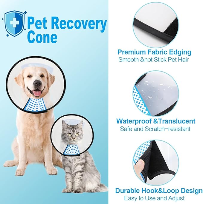 Supet Dog Cone Collar to Stop Licking, Elizabeth Recovery Collar After Surgery - Image 5
