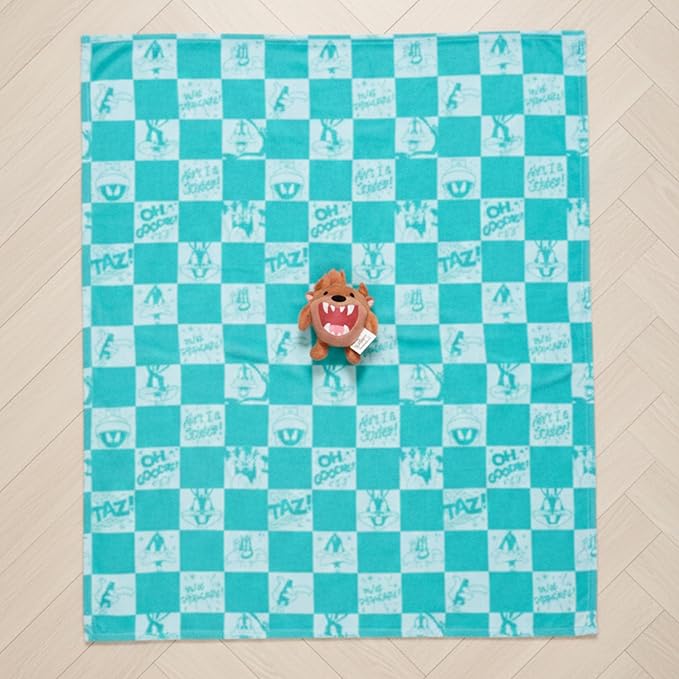 Looney Tunes Taz Tasmanian Devil Pet Throw & Pet Toy Pillow Set - 40in x 50in - Image 6
