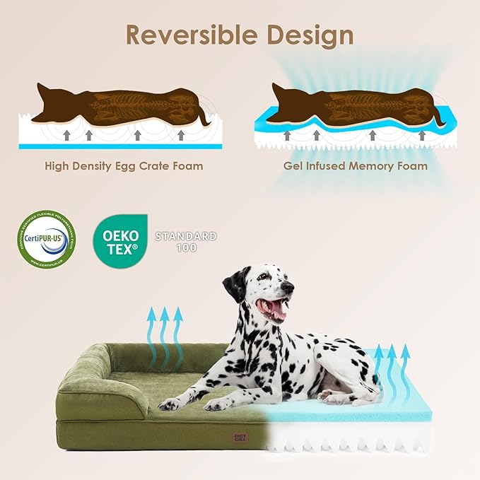 EHEYCIGA Orthopedic Dog Beds for Large Dogs, Waterproof Memory Foam Large Dog - Image 4