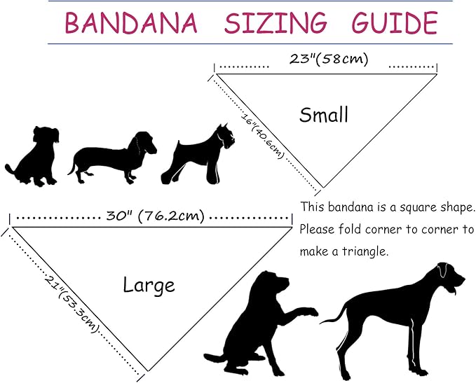 ARING PET Summer Dog Bandana-Cute Blue Dog Bandanas, Comfortable Pet Scarf Dogs - Image 5