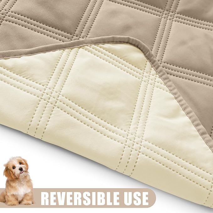 Smiry Waterproof Dog Bed Cover Blanket 52x82, Soft Reversible Pet Blanket - Image 3