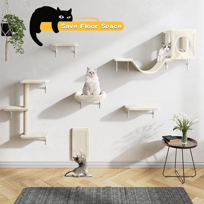 NUNU LAB Cat Wall Shelves, Indoor Cat Furniture - Image 4