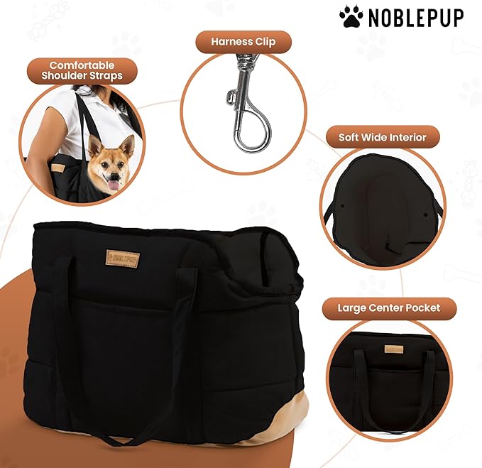 Plush Dog Purse Carrier for Small Dogs, Soft Dog Tote Bag - Image 4