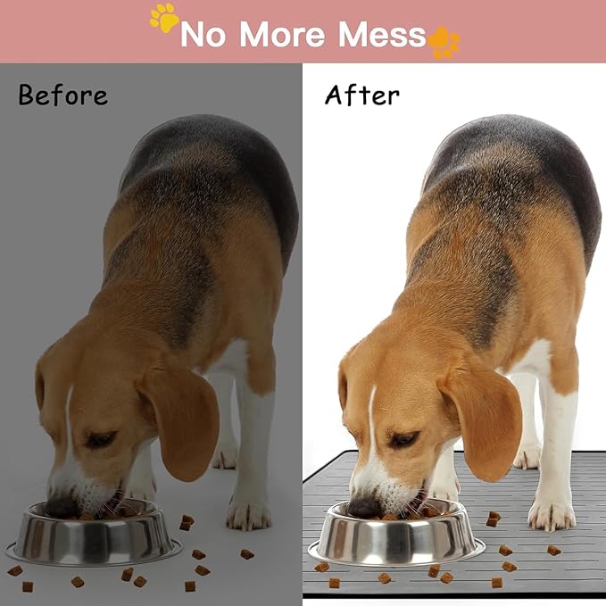 Largest Dog Food Mat, Thinken Waterproof Non-Slip XXXL Pet Feeding Mat - Image 3