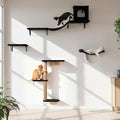 Wall Mounted Cat Furniture Set of 4 – 4 in 1 Cat Wall Shelves by PELUOMOZ