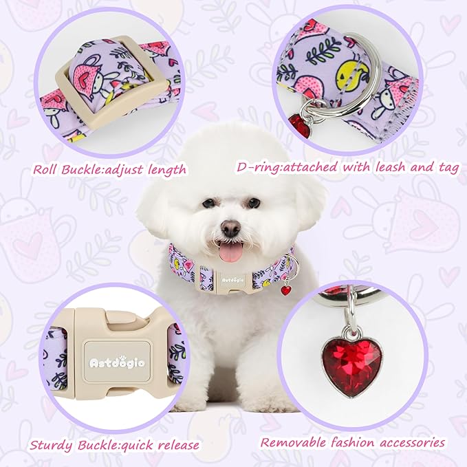 Easter Dog Collar for Mediuml Dogs, Easter & Spring Theme Medium Dog Collar - Image 3