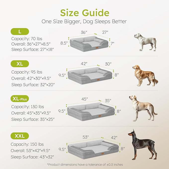 XXL Dog Bed for Extra Large Dogs, Giant Orthopedic Dog Bed - Image 8