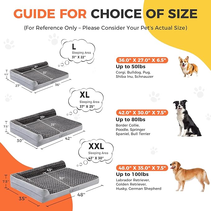 Dog Beds Large Sized Dogs, XL Orthopedic Dog Beds - Image 4