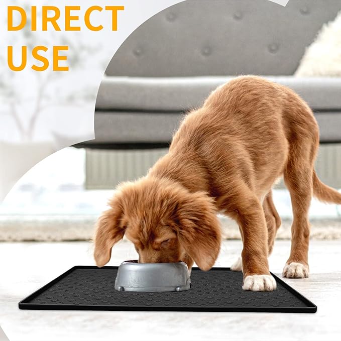 Ptlom Pet Placemat for Dog and Cat, Mat for Prevent Food and Water Overflow - Image 9