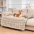 FUNNY FUZZY Pet Fluffy Plush Calming Dog Couch Bed Sofa Protector Washable Pets by FUNNYFUZZY