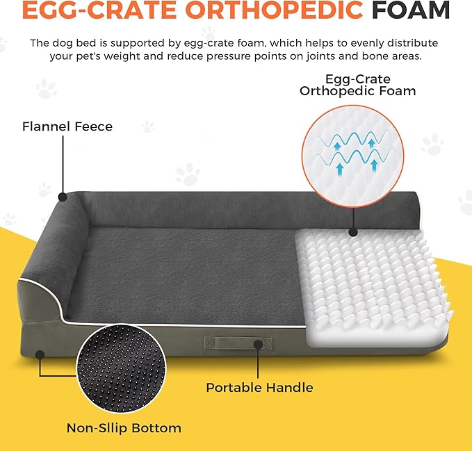 Dog Bed Large Sized Dogs, Orthopedic Dog Bed - Image 2