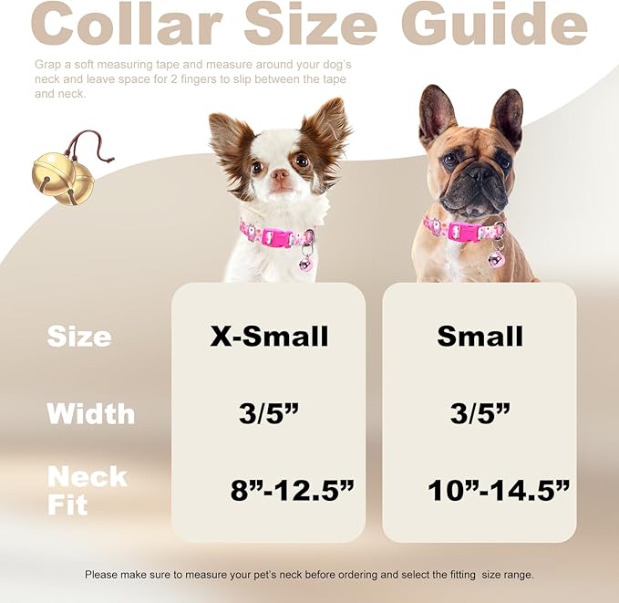 Puppy Collar with Bell，Nylon - Image 4
