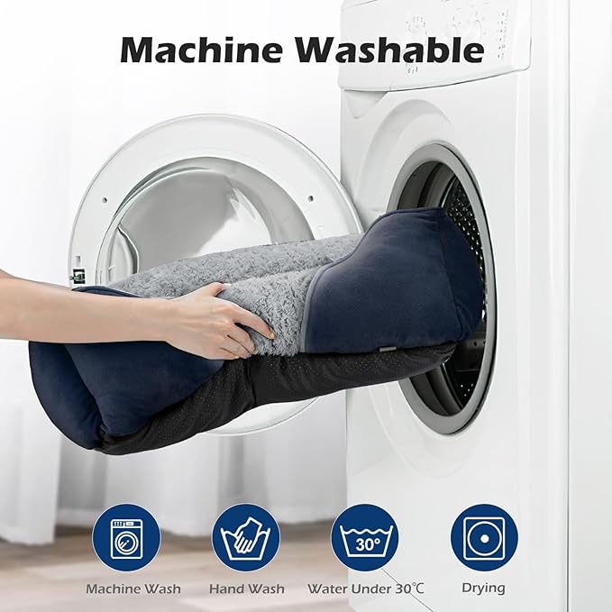 INVENHO Large Dog Bed Rectangle Washable Orthopedic Soft Calming Sleeping - Image 6