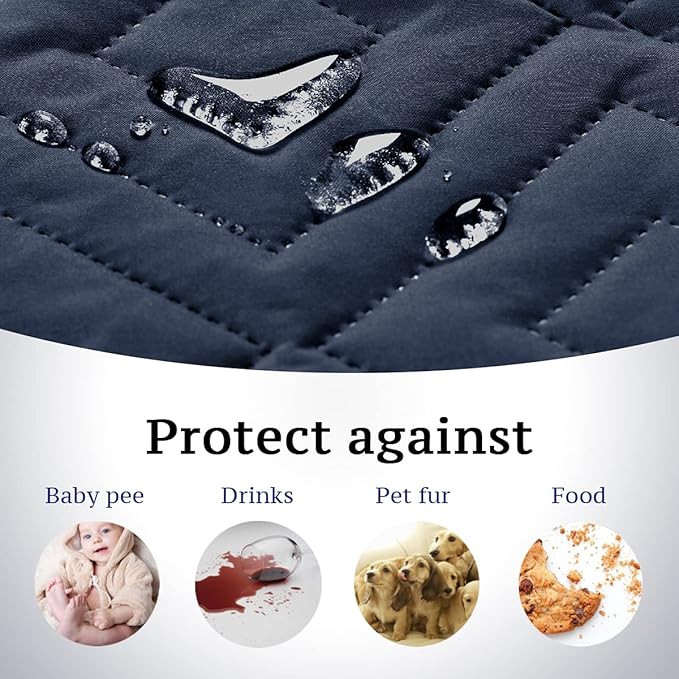 H.VERSAILTEX Reversible Loveseat Cover Furniture Protector Anti-Slip Water - Image 3