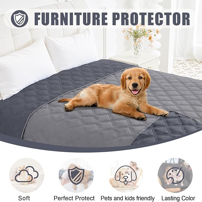 Smiry Waterproof Dog Bed Cover Blanket 82x120, Soft Reversible Pet Blanket - Image 8