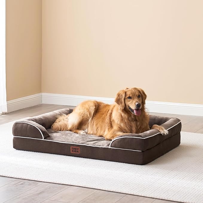 EHEYCIGA Orthopedic Dog Beds for Large Dogs, Waterproof Memory Foam Large Dog - Image 9
