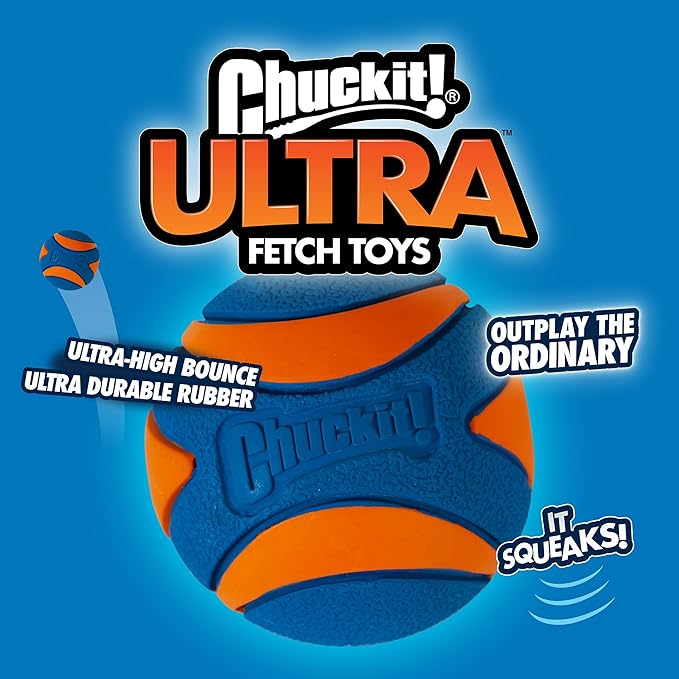 Chuckit! Ultra & Squeaker Ball Dog Toy - Image 6