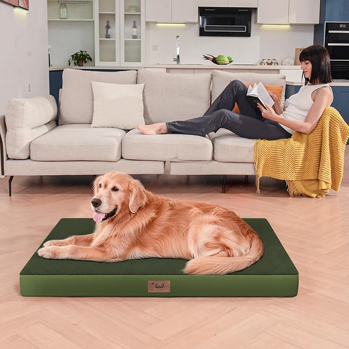 Comfort Dog Bed for Small Dogs & Cats, Waterproof Dog Crate Mat Orthopedic Egg - Image 5