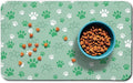 Dog Food Mat, Absorbent Water Bowl Mats Cat Pet Feeding Placemats Green 12 * 20 by Zoeeya