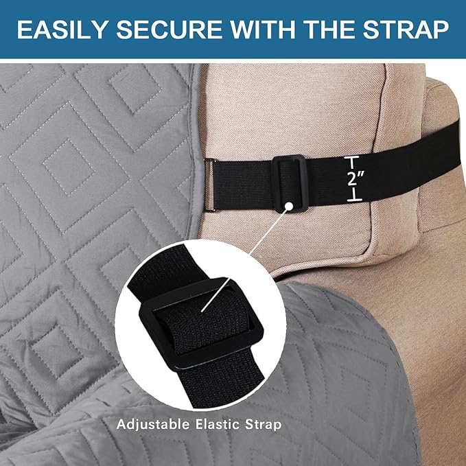H.VERSAILTEX Reversible Chair Cover Furniture Protector Anti-Slip Couch Cover - Image 4