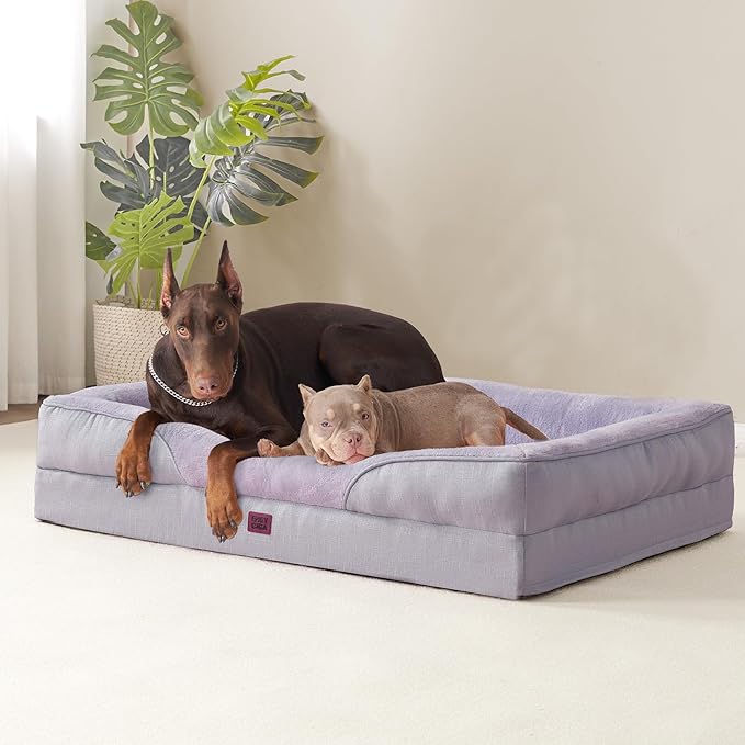 EHEYCIGA Orthopedic Dog Bed for Large Sized Dog, Waterproof Liner & Washable - Image 9