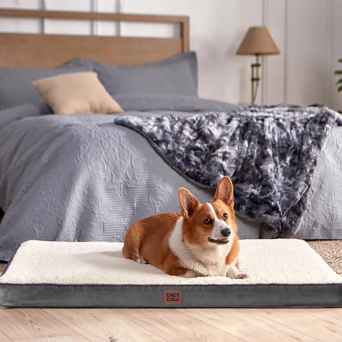EHEYCIGA Orthopedic Dog Beds, Egg Crate Dog Bed Pet Mat - Image 8