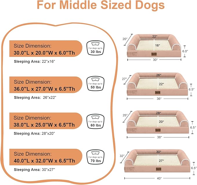 Large Dog Bed Orthopedic Washable: Beds Bolster XL Bed Large Big Dogs Egg Crate - Image 6